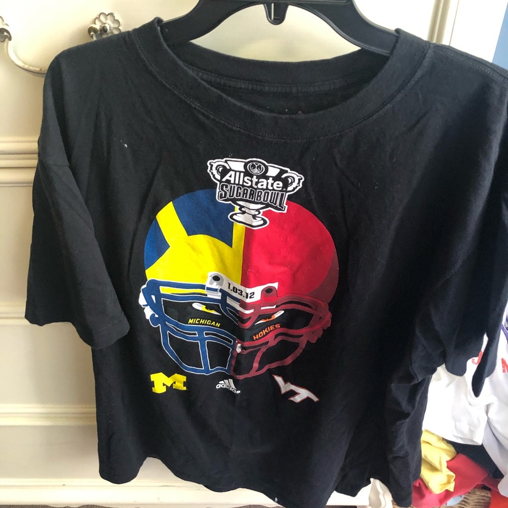 Michigan vs. Virginia Tech Hokies game shirt